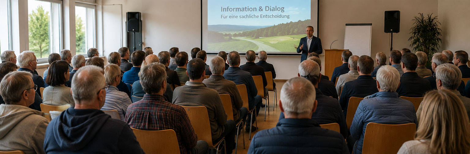Informationsveranstaltung mit Bürgern